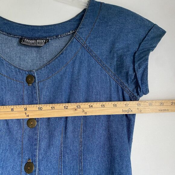 Denim Button-Down Midi Dress - Picture 5 of 8